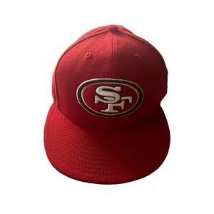 Red San Francisco 49ers New Era hat